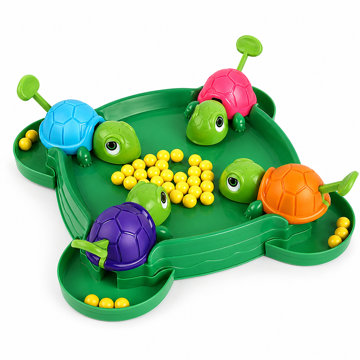 Hungry little turtle eating beans game for kids desktop play