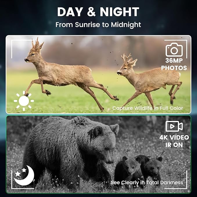4K hunting night vision binoculars for outdoor observation