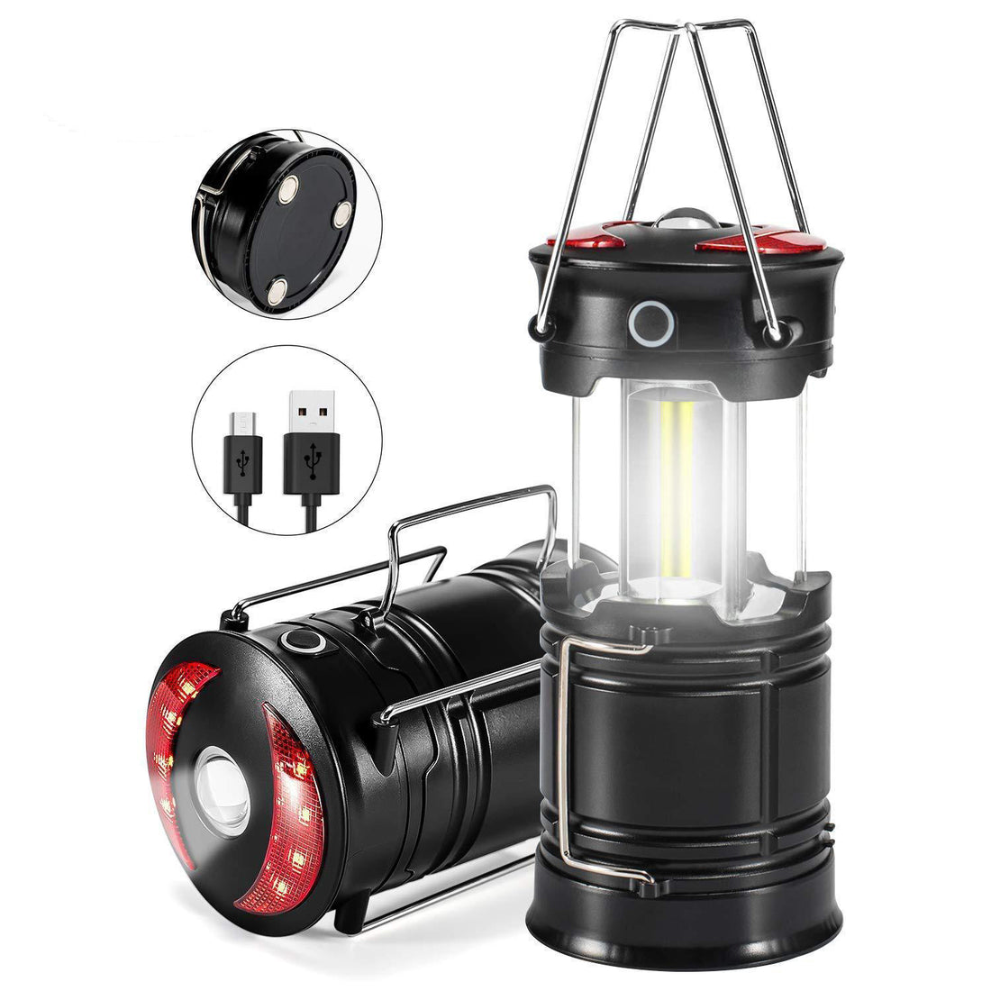 Hurricane LED lantern for emergency and power outages