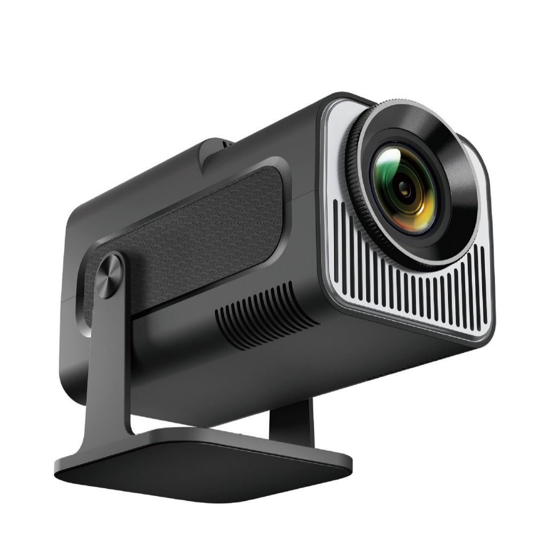 HY320 Mini portable projector with compact black design