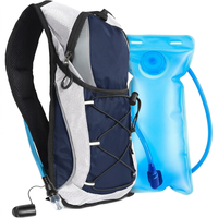 Hydration backpack 12L with 2L water bladder for hiking running and biking