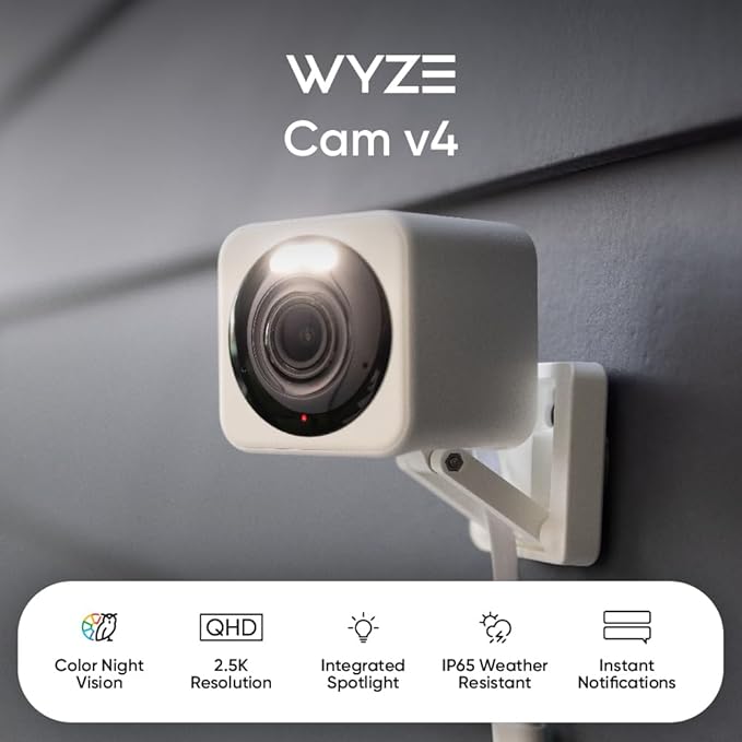 Indoor baby monitor camera with app viewing for nursery and bedroom