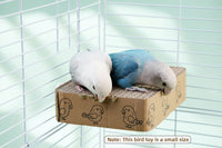 Indoor Bird Platform Toy with Textured Paper Design for Small Birds