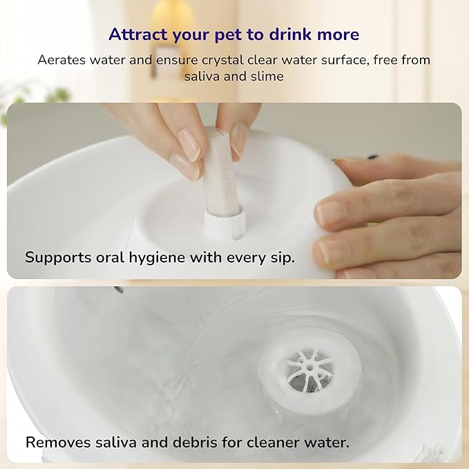Indoor Cat Water Accessory With Modern Dispenser Design