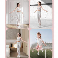Compact digital jump rope for indoor and home exercise