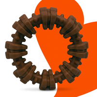 Textured ring toy for regular indoor pet activity