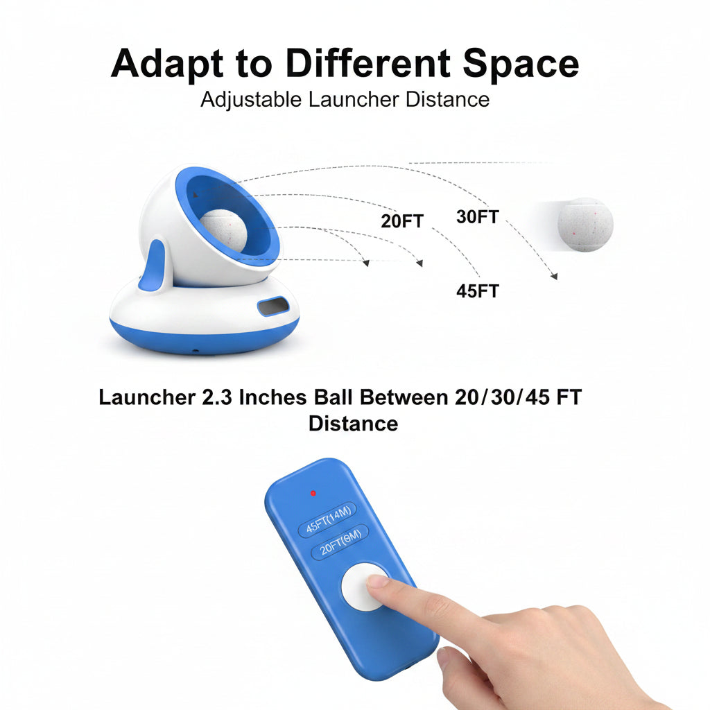 Indoor Dog Ball Toy Launcher for Interactive Pet Entertainment