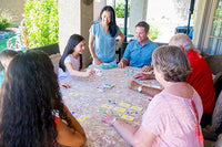 Indoor family card game strategy play