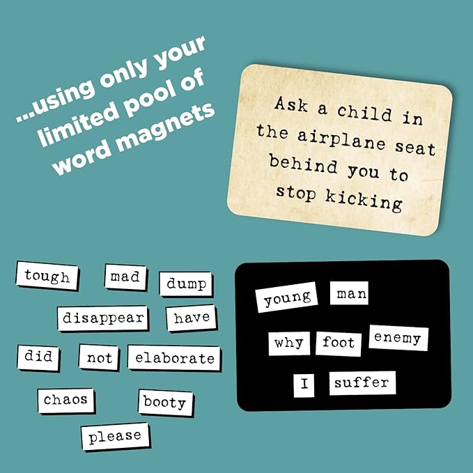 Indoor family word game fun entertainment