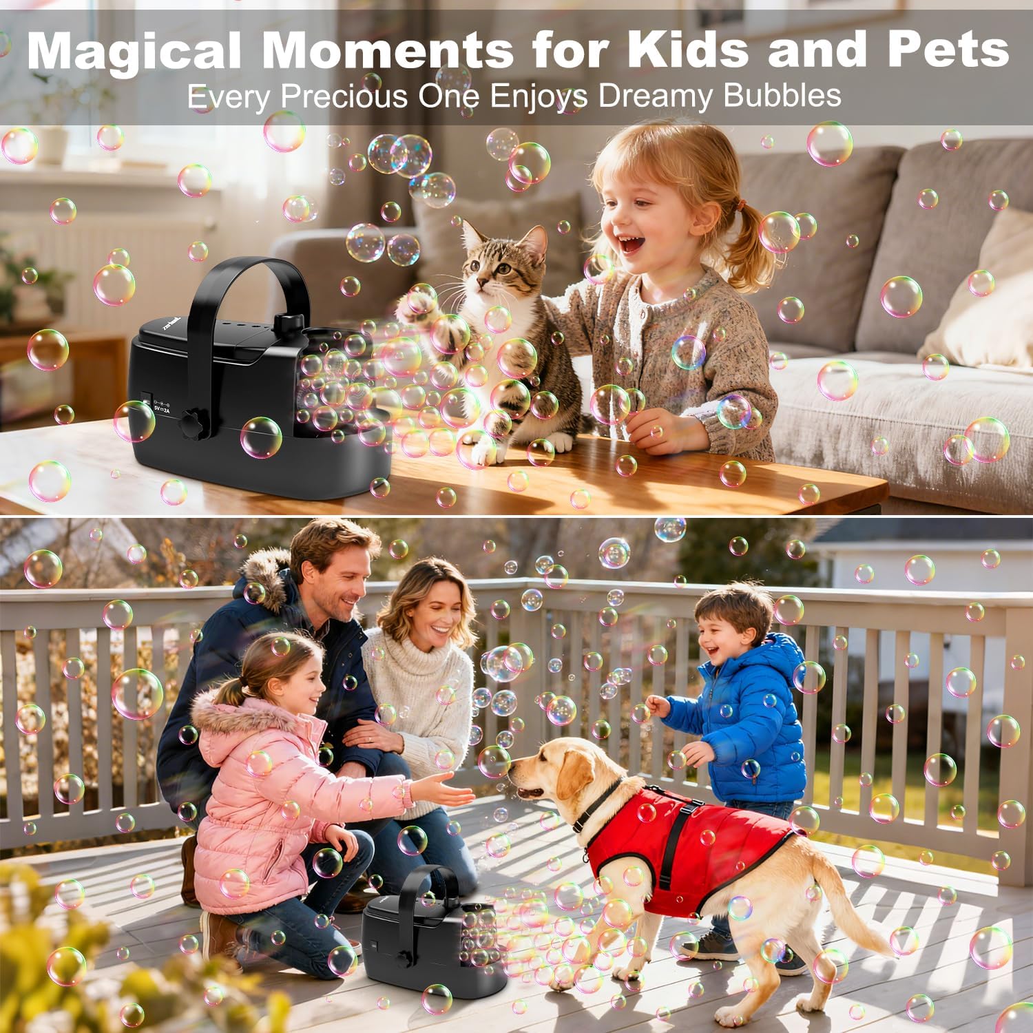 Indoor Outdoor Bubble Toy For Kids Party Fun