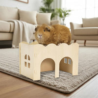 Indoor Small Animal Playhouse for Hamsters, Rabbits, Guinea Pigs and Ferrets