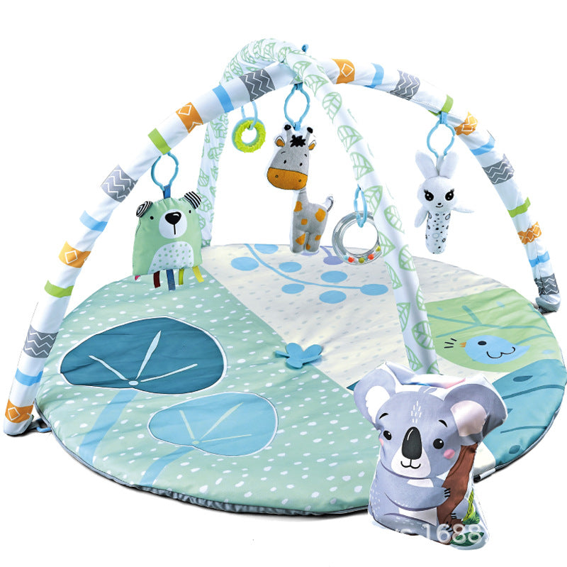 Infant activity mat and play gym for supervised floor play