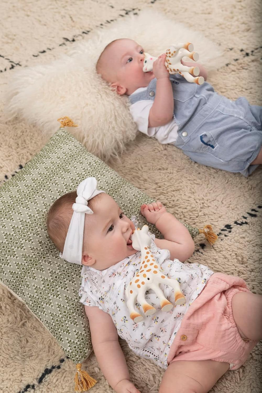 Infant chew toy made with natural rubber material