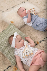 Infant chew toy made with natural rubber material