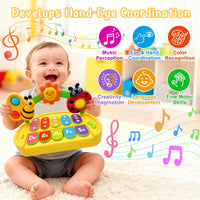 Infant musical keyboard toy for early learning and sensory play