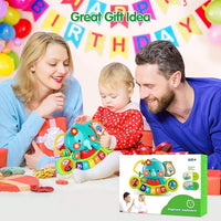 Infant playing baby piano toy musical learning toy for 1 year old baby