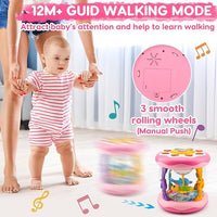 Infant playing projector toy tummy time light up toy for baby development