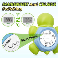 Digital thermometer for infant bath temperature monitoring