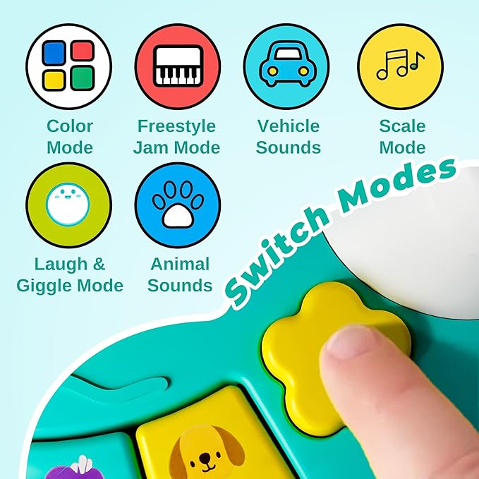 Infant tummy time music toy for 6 to 12 month babies