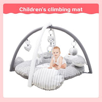 Infant play gym with padded tummy time activity area