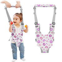 Infant walking harness with handheld support handle for toddlers