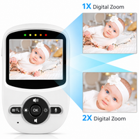 Infant camera monitor featuring night vision for checking the baby's room in low light