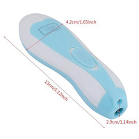 Infant manicure grooming set with color-coded nail filing attachments