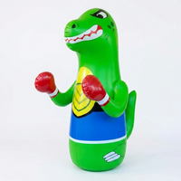 Inflatable dinosaur punching bag for kids