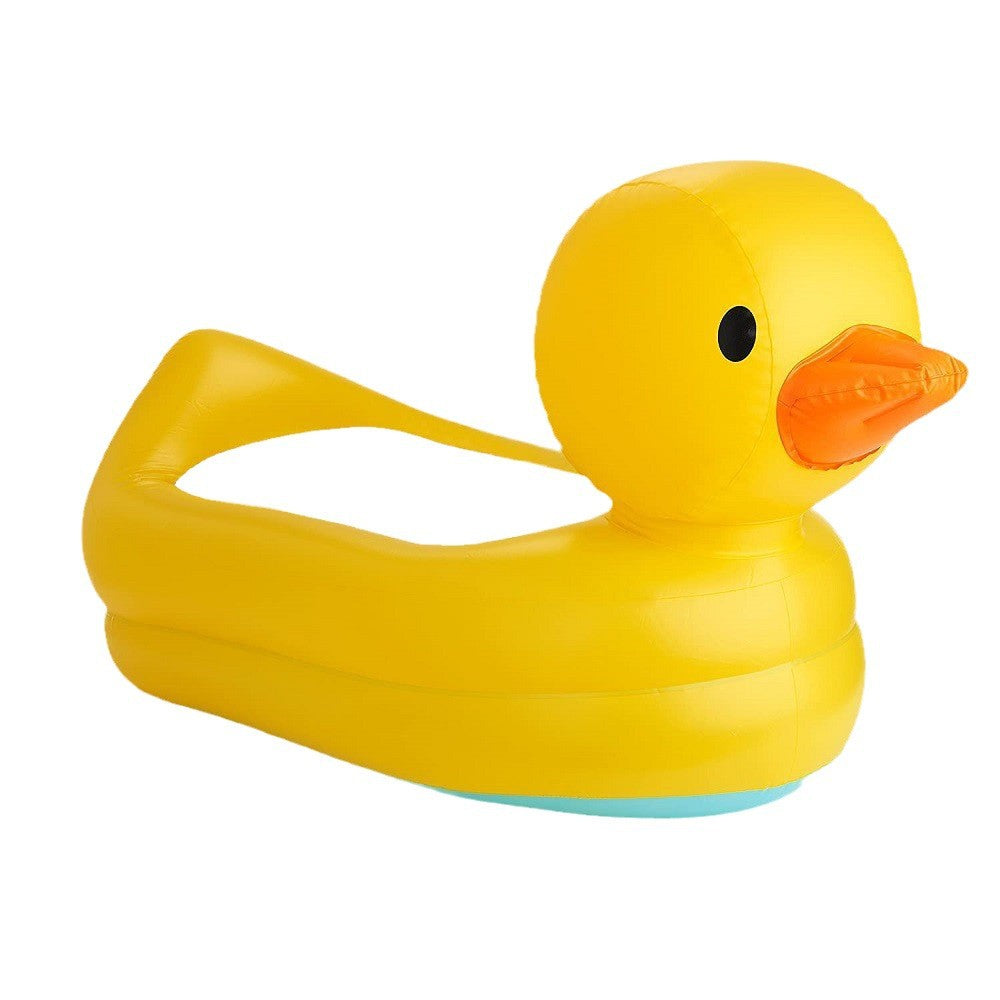 Duck Inflatable Baby Bathtub with White Hot Heat Alert - Front View