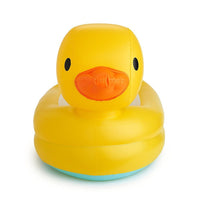 Side View of Duck Inflatable Baby Bathtub for Safe & Fun Bath Time
