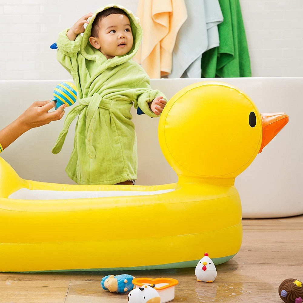 Portable Duck Inflatable Baby Bathtub for Travel and Home Use