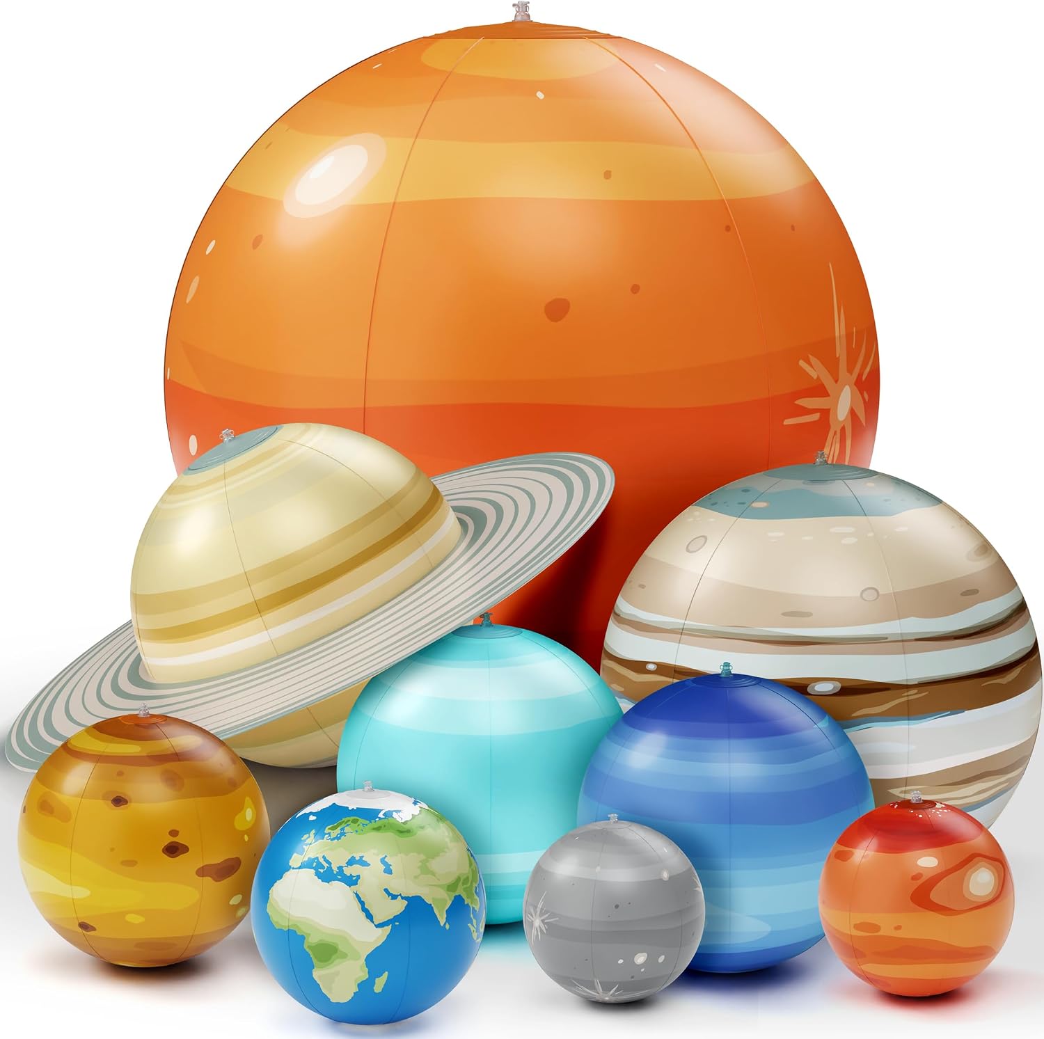 Inflatable solar system planets for kids astronomy learning activity