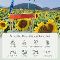 Insect Observation Container for Outdoor Nature Exploration, Yellow with Secure Lid