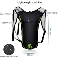 Insulated water backpack for outdoor festivals camping and active travel use
