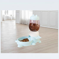 Interactive Cat Feeder Bowl with Press Activated Food Dispensing