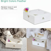 Interactive Cat Play Device With Automatic Movement Patterns