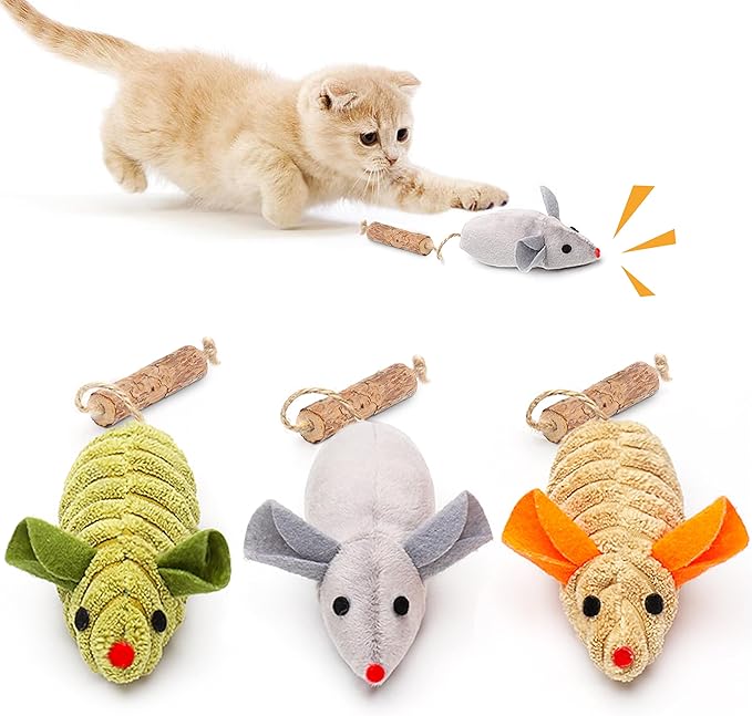 Interactive cat play toy for indoor cats and kittens
