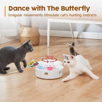 interactive cat play toy for indoor exercise and mental stimulation