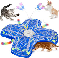 Interactive Cat Toy Rechargeable Touch Activated Blue