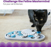 Interactive Cat Treat Feeder with Rotating Turntable Design