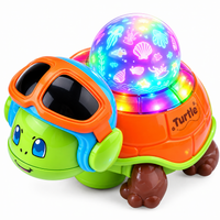 Interactive electric crawling animal toy featuring a cartoon-inspired design.