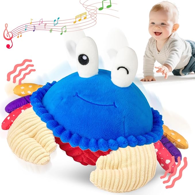 nteractive crawling crab baby toy with music and movement