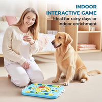 Interactive Dog Food Bowl with Puzzle Feeding Sections
