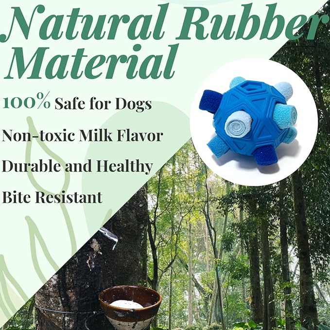 interactive dog foraging ball for puppies and dogs