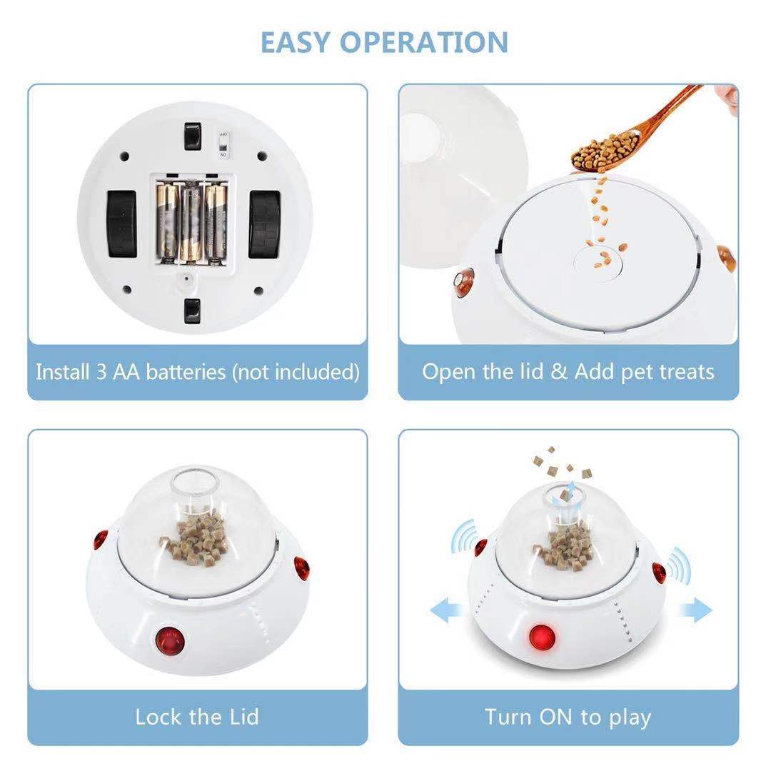 Interactive Kitten Puzzle Toy with Treat Dispensing Function