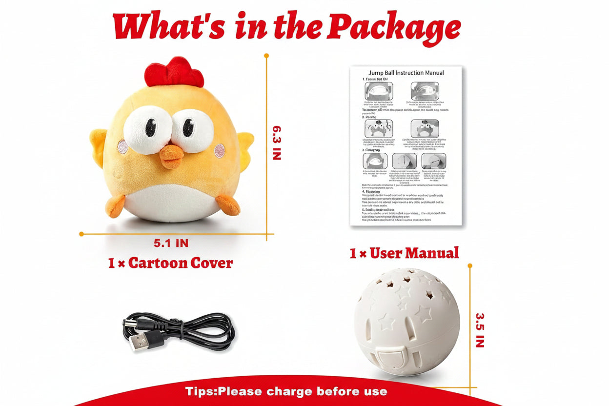 Interactive moving dog toy ball with sound and motion