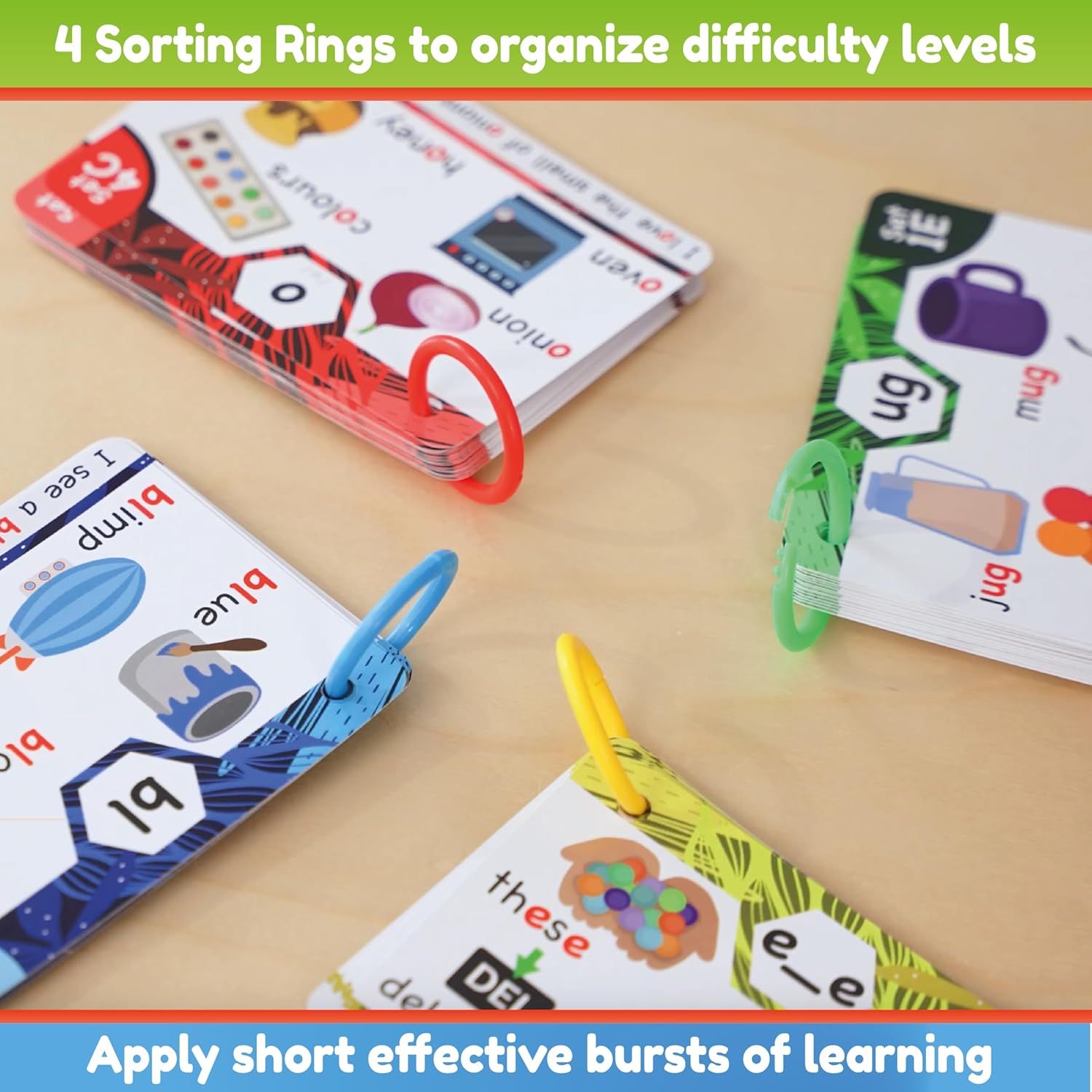 Interactive Phonics Flash Cards For Reading Practice
