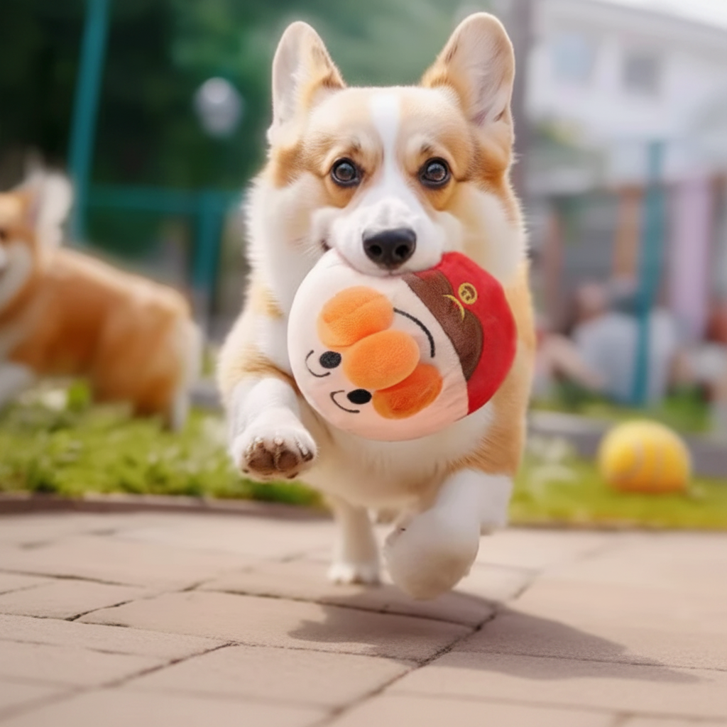 Interactive Plush Pet Toy with USB Charging Cable
