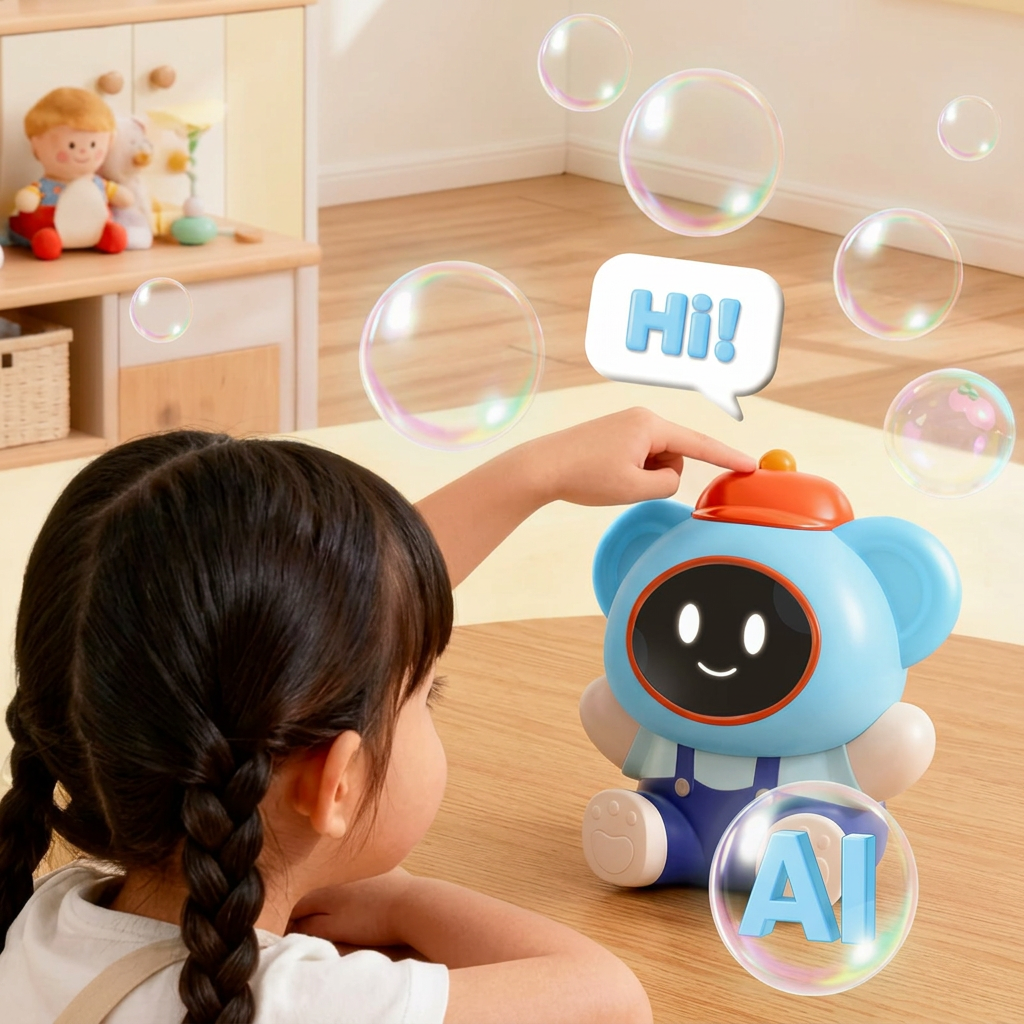 Interactive robot companion toy for children with voice communication