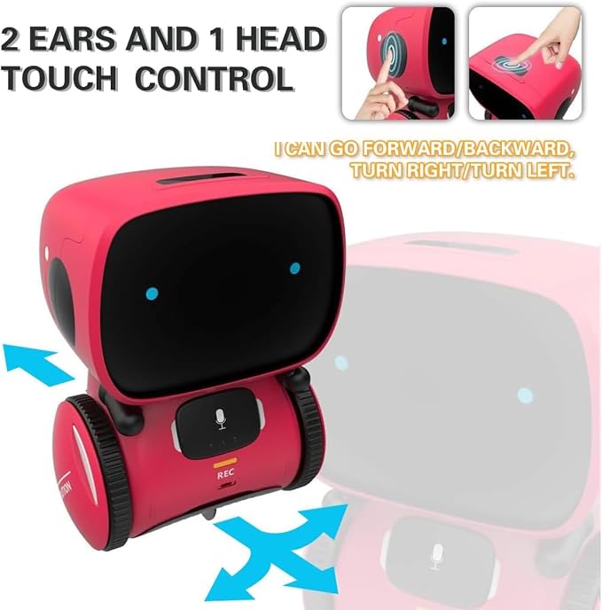 Interactive robot toy with electronic movement features